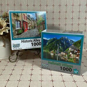 Set of 2 Beautiful PuzzleMate Landscape Jigsaw Puzzles 1000 pieces New
